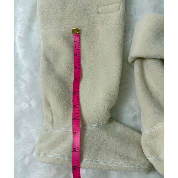 HUNTER Fleece Boot Liners Socks Inserts Cream Off-White Ivory Logo Medium US 5-7 - Picture 3 of 4